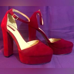 Deep red platform Mary Janes! 7